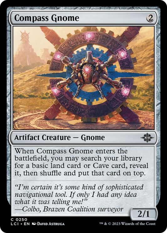 Compass Gnome (LCI-250) - The Lost Caverns of Ixalan Foil - Premium MTG Single from Wizards of the Coast - Just $0.21! Shop now at Game Crave Tournament Store