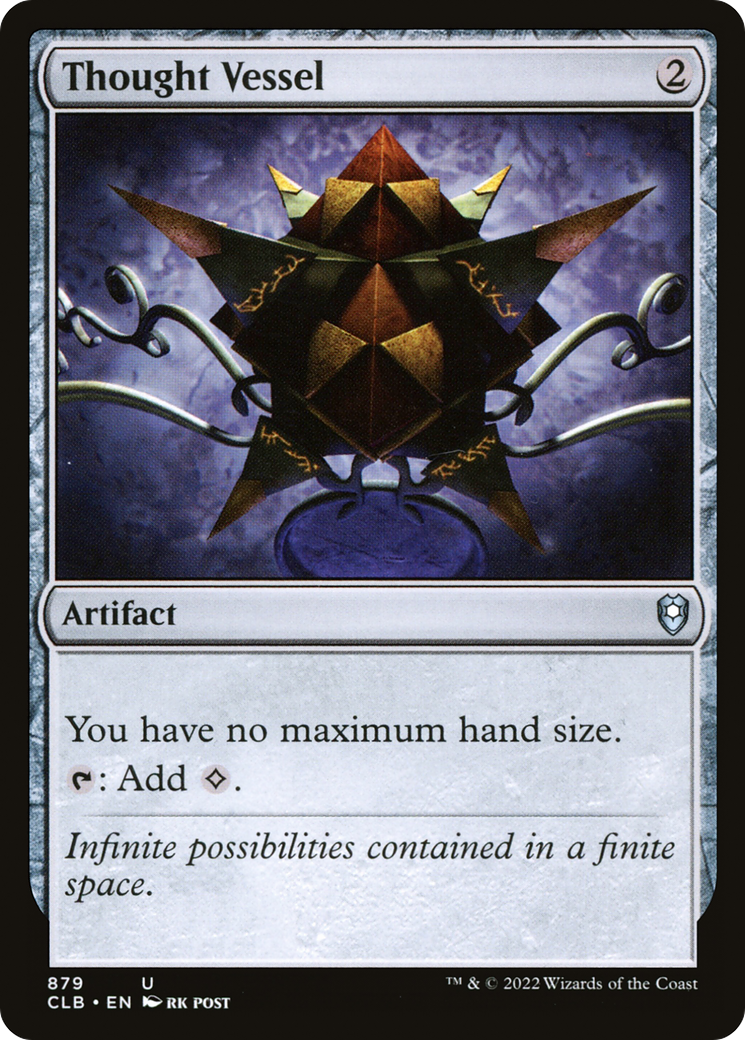 Thought Vessel (CLB-879) - Commander Legends: Battle for Baldur's Gate - Premium MTG Single from Wizards of the Coast - Just $1.31! Shop now at Game Crave Tournament Store