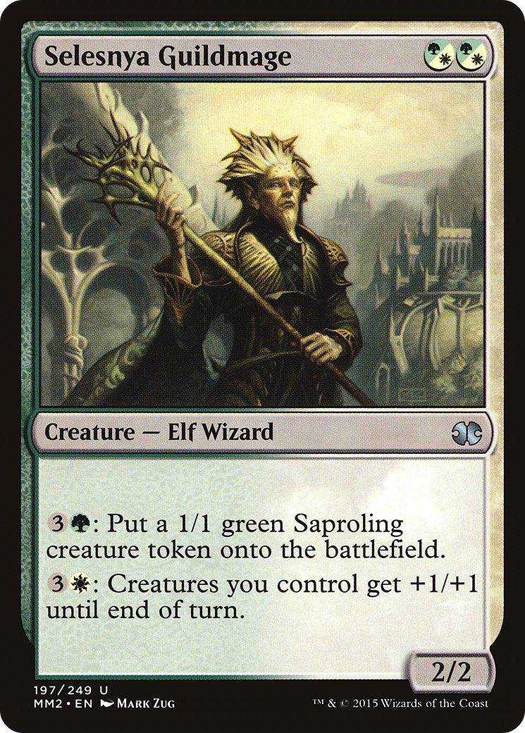 Selesnya Guildmage (MM2-197) - Modern Masters 2015 Foil - Premium MTG Single from Wizards of the Coast - Just $0.08! Shop now at Game Crave Tournament Store