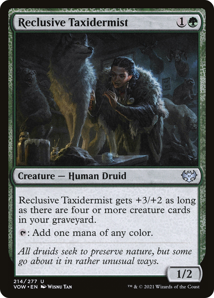 Reclusive Taxidermist (VOW-214) - Innistrad: Crimson Vow - Premium MTG Single from Wizards of the Coast - Just $0.08! Shop now at Game Crave Tournament Store