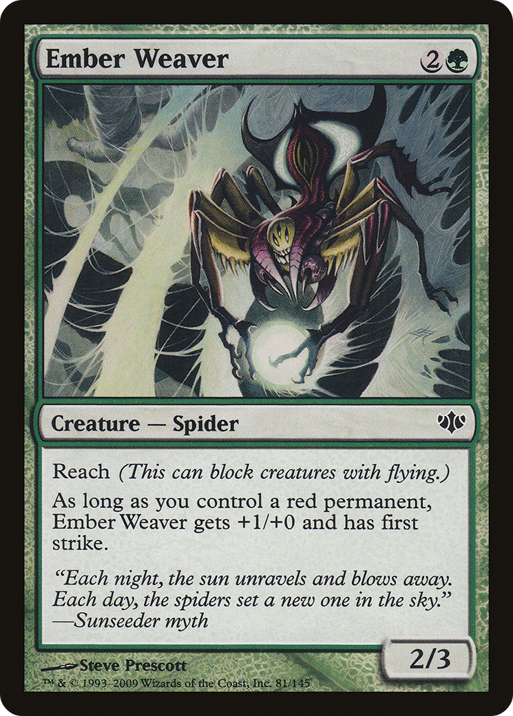 Ember Weaver (CON-081) - Conflux - Premium MTG Single from Wizards of the Coast - Just $0.08! Shop now at Game Crave Tournament Store