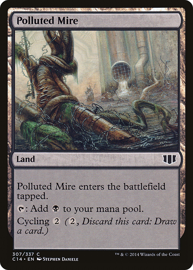 Polluted Mire (C14-307) - Commander 2014 - Premium MTG Single from Wizards of the Coast - Just $0.25! Shop now at Game Crave Tournament Store
