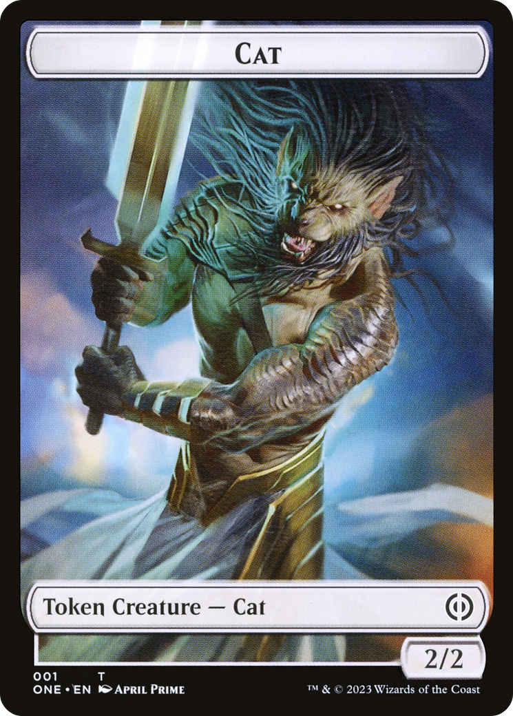 Cat (TONE-001) - Phyrexia: All Will Be One Tokens Foil - Premium MTG Single from Wizards of the Coast - Just $0! Shop now at Game Crave Tournament Store