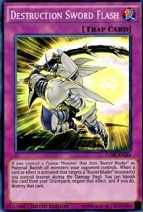 Destruction Sword Flash (CORE-ENSE4) - Clash of Rebellions Limited - Premium Yugioh Single from Konami - Just $0.29! Shop now at Game Crave Tournament Store
