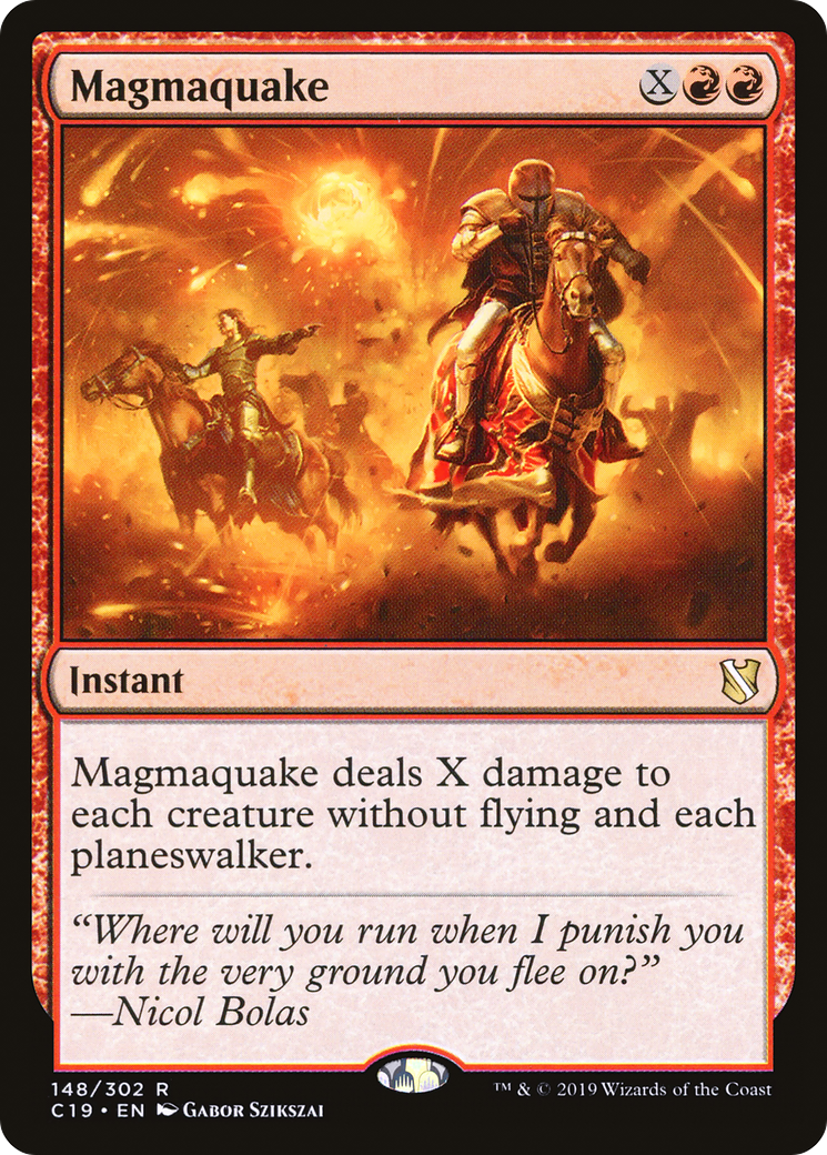 Magmaquake (C19-148) - Commander 2019 - Premium MTG Single from Wizards of the Coast - Just $0.08! Shop now at Game Crave Tournament Store