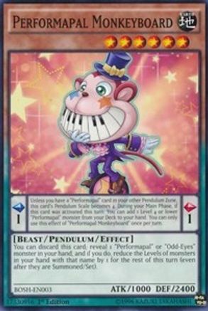 Performapal Monkeyboard (BOSH-EN003) - Breakers of Shadow Unlimited - Premium Yugioh Single from Konami - Just $0.31! Shop now at Game Crave Tournament Store