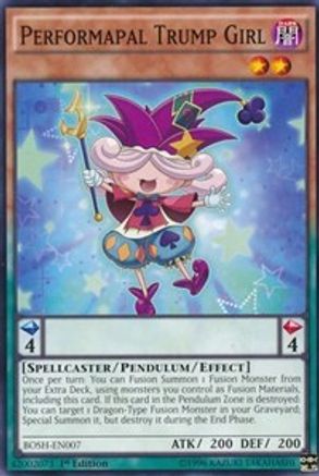 Performapal Trump Girl (BOSH-EN007) - Breakers of Shadow 1st Edition - Premium Yugioh Single from Konami - Just $0.25! Shop now at Game Crave Tournament Store