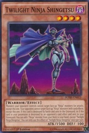 Twilight Ninja Shingetsu (BOSH-EN015) - Breakers of Shadow 1st Edition - Premium Yugioh Single from Konami - Just $0.25! Shop now at Game Crave Tournament Store