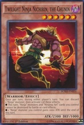 Twilight Ninja Nichirin, the Chunin (BOSH-EN016) - Breakers of Shadow 1st Edition - Premium Yugioh Single from Konami - Just $0.25! Shop now at Game Crave Tournament Store