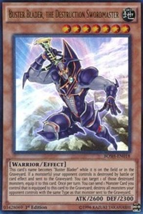 Buster Blader, the Destruction Swordmaster (BOSH-EN018) - Breakers of Shadow Unlimited - Premium Yugioh Single from Konami - Just $2.42! Shop now at Game Crave Tournament Store