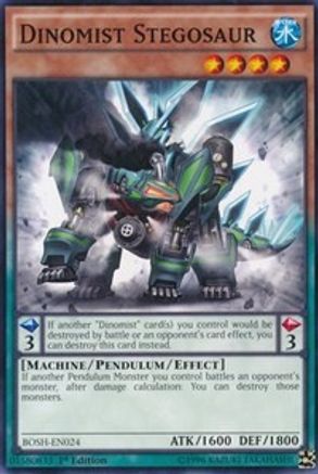 Dinomist Stegosaur (BOSH-EN024) - Breakers of Shadow 1st Edition - Premium Yugioh Single from Konami - Just $0.25! Shop now at Game Crave Tournament Store