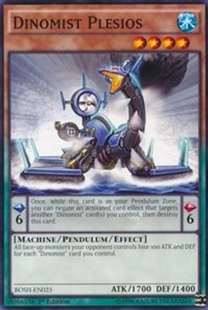 Dinomist Plesios (BOSH-EN025) - Breakers of Shadow 1st Edition - Premium Yugioh Single from Konami - Just $0.25! Shop now at Game Crave Tournament Store