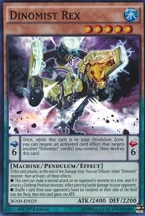Dinomist Rex (BOSH-EN029) - Breakers of Shadow Unlimited - Premium Yugioh Single from Konami - Just $0.25! Shop now at Game Crave Tournament Store
