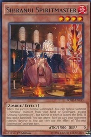 Shiranui Spiritmaster (BOSH-EN033) - Breakers of Shadow Unlimited - Premium Yugioh Single from Konami - Just $0.26! Shop now at Game Crave Tournament Store