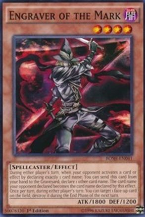 Engraver of the Mark (BOSH-EN041) - Breakers of Shadow 1st Edition - Premium Yugioh Single from Konami - Just $0.08! Shop now at Game Crave Tournament Store