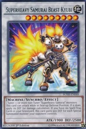 Superheavy Samurai Beast Kyubi (BOSH-EN048) - Breakers of Shadow 1st Edition - Premium Yugioh Single from Konami - Just $0.26! Shop now at Game Crave Tournament Store