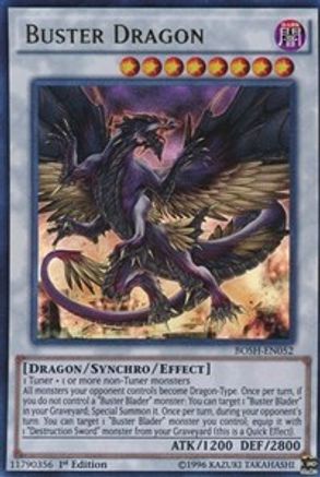 Buster Dragon (BOSH-EN052) - Breakers of Shadow 1st Edition - Premium Yugioh Single from Konami - Just $4.35! Shop now at Game Crave Tournament Store