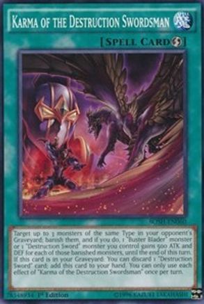 Karma of the Destruction Swordsman (BOSH-EN060) - Breakers of Shadow 1st Edition - Premium Yugioh Single from Konami - Just $0.25! Shop now at Game Crave Tournament Store
