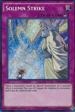 Solemn Strike (BOSH-EN079) - Breakers of Shadow Unlimited - Premium Yugioh Single from Konami - Just $2.06! Shop now at Game Crave Tournament Store