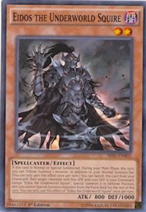 Eidos the Underworld Squire (SR01-EN002) - Structure Deck: Emperor of Darkness 1st Edition - Premium Yugioh Single from Konami - Just $0.26! Shop now at Game Crave Tournament Store