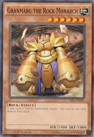 Granmarg the Rock Monarch (SR01-EN006) - Structure Deck: Emperor of Darkness 1st Edition - Premium Yugioh Single from Konami - Just $0.25! Shop now at Game Crave Tournament Store