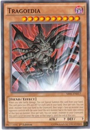 Tragoedia (SR01-EN017) - Structure Deck: Emperor of Darkness 1st Edition - Premium Yugioh Single from Konami - Just $0.11! Shop now at Game Crave Tournament Store