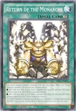 Return of the Monarchs (SR01-EN026) - Structure Deck: Emperor of Darkness Unlimited - Premium Yugioh Single from Konami - Just $0.65! Shop now at Game Crave Tournament Store