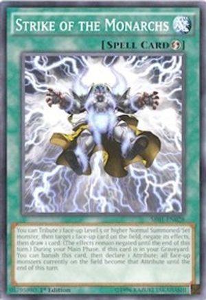 Strike of the Monarchs (SR01-EN028) - Structure Deck: Emperor of Darkness 1st Edition - Premium Yugioh Single from Konami - Just $0.25! Shop now at Game Crave Tournament Store