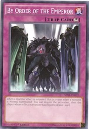 By Order of the Emperor (SR01-EN039) - Structure Deck: Emperor of Darkness 1st Edition - Premium Yugioh Single from Konami - Just $0.25! Shop now at Game Crave Tournament Store