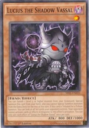 Lucius the Shadow Vassal (SR01-EN010) - Structure Deck: Emperor of Darkness Unlimited - Premium Yugioh Single from Konami - Just $0.25! Shop now at Game Crave Tournament Store