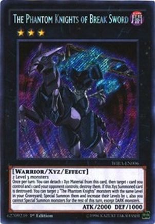 The Phantom Knights of Break Sword (WIRA-EN006) - Wing Raiders 1st Edition - Premium Yugioh Single from Konami - Just $0.48! Shop now at Game Crave Tournament Store