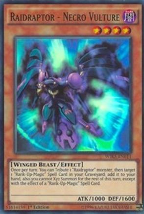 Raidraptor - Necro Vulture (WIRA-EN014) - Wing Raiders 1st Edition - Premium Yugioh Single from Konami - Just $0.25! Shop now at Game Crave Tournament Store
