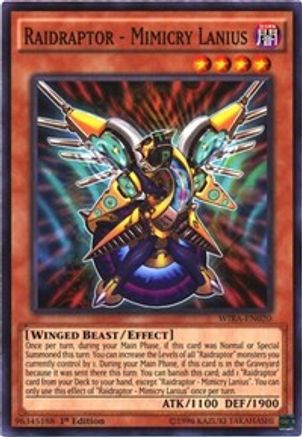 Raidraptor - Mimicry Lanius (WIRA-EN020) - Wing Raiders 1st Edition - Premium Yugioh Single from Konami - Just $0.35! Shop now at Game Crave Tournament Store