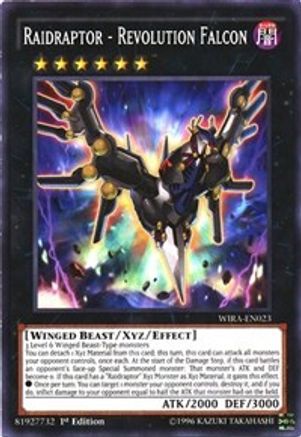 Raidraptor - Revolution Falcon (WIRA-EN023) - Wing Raiders 1st Edition - Premium Yugioh Single from Konami - Just $0.25! Shop now at Game Crave Tournament Store