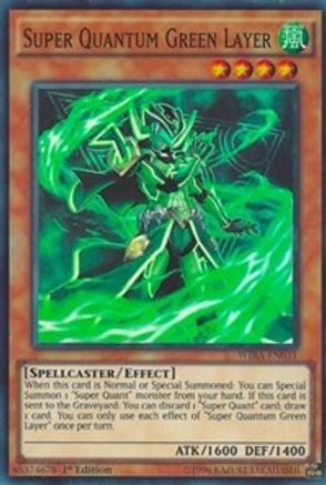 Super Quantum Green Layer (WIRA-EN031) - Wing Raiders 1st Edition - Premium Yugioh Single from Konami - Just $1.21! Shop now at Game Crave Tournament Store