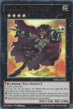 Gagaga Cowboy (WIRA-EN043) - Wing Raiders 1st Edition - Premium Yugioh Single from Konami - Just $2.63! Shop now at Game Crave Tournament Store