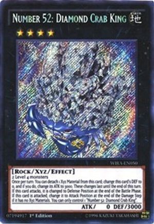 Number 52: Diamond Crab King (WIRA-EN050) - Wing Raiders 1st Edition - Premium Yugioh Single from Konami - Just $5.42! Shop now at Game Crave Tournament Store