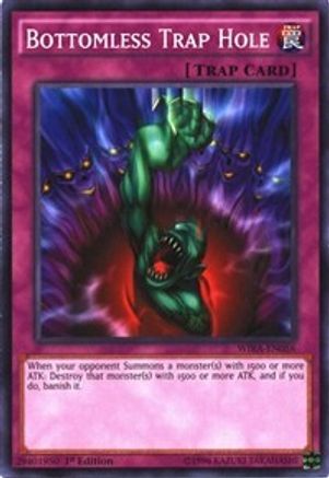 Bottomless Trap Hole (WIRA-EN056) - Wing Raiders 1st Edition - Premium Yugioh Single from Konami - Just $0.25! Shop now at Game Crave Tournament Store