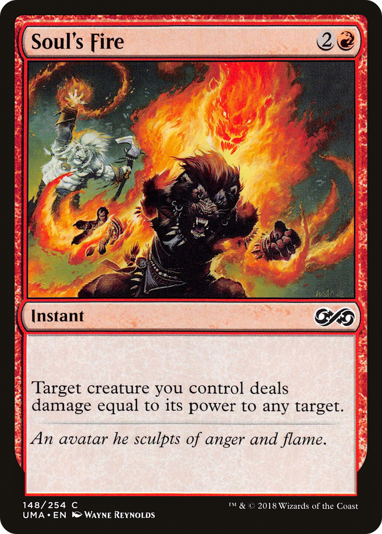 Soul's Fire (UMA-148) - Ultimate Masters Foil - Premium MTG Single from Wizards of the Coast - Just $0.10! Shop now at Game Crave Tournament Store