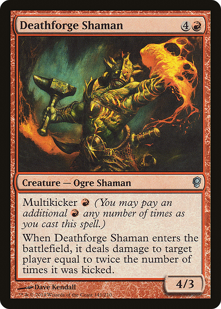 Deathforge Shaman (CNS-141) - Conspiracy - Premium MTG Single from Wizards of the Coast - Just $0.08! Shop now at Game Crave Tournament Store