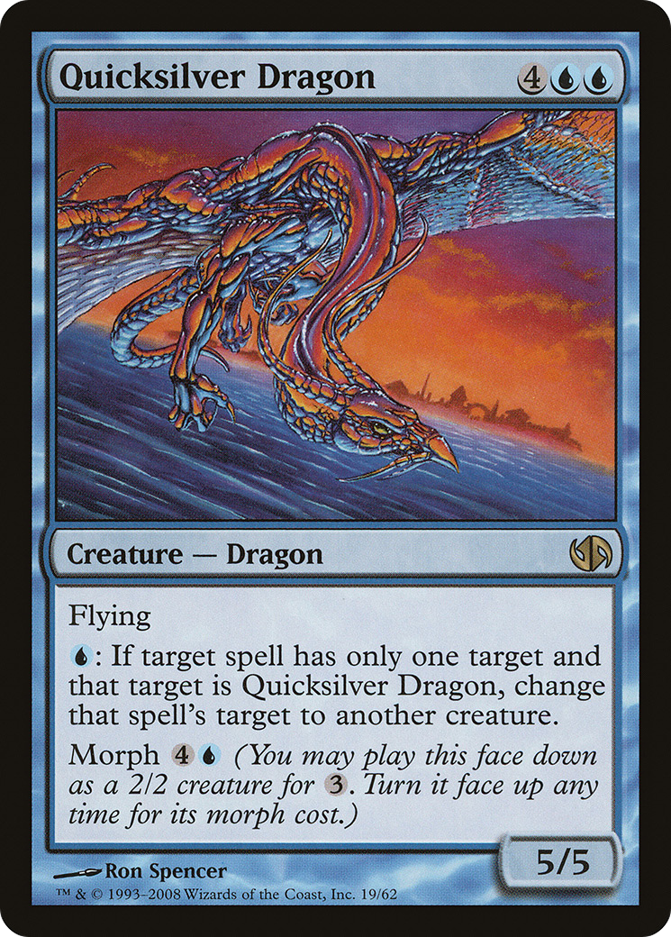 Quicksilver Dragon (DD2-019) - Duel Decks: Jace vs. Chandra - Premium MTG Single from Wizards of the Coast - Just $0.08! Shop now at Game Crave Tournament Store