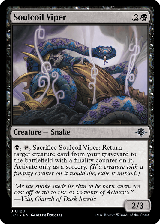 Soulcoil Viper (LCI-120) - The Lost Caverns of Ixalan Foil - Premium MTG Single from Wizards of the Coast - Just $0.25! Shop now at Game Crave Tournament Store