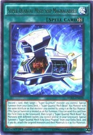 Super Quantal Mech Ship Magnacarrier (WIRA-EN038) - Wing Raiders 1st Edition - Premium Yugioh Single from Konami - Just $0.63! Shop now at Game Crave Tournament Store