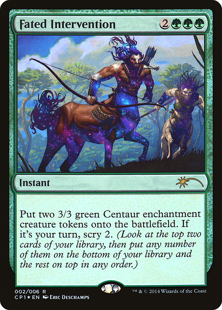 Fated Intervention (CP1-002) - Magic 2015 Clash Pack Foil - Premium MTG Single from Wizards of the Coast - Just $0.08! Shop now at Game Crave Tournament Store