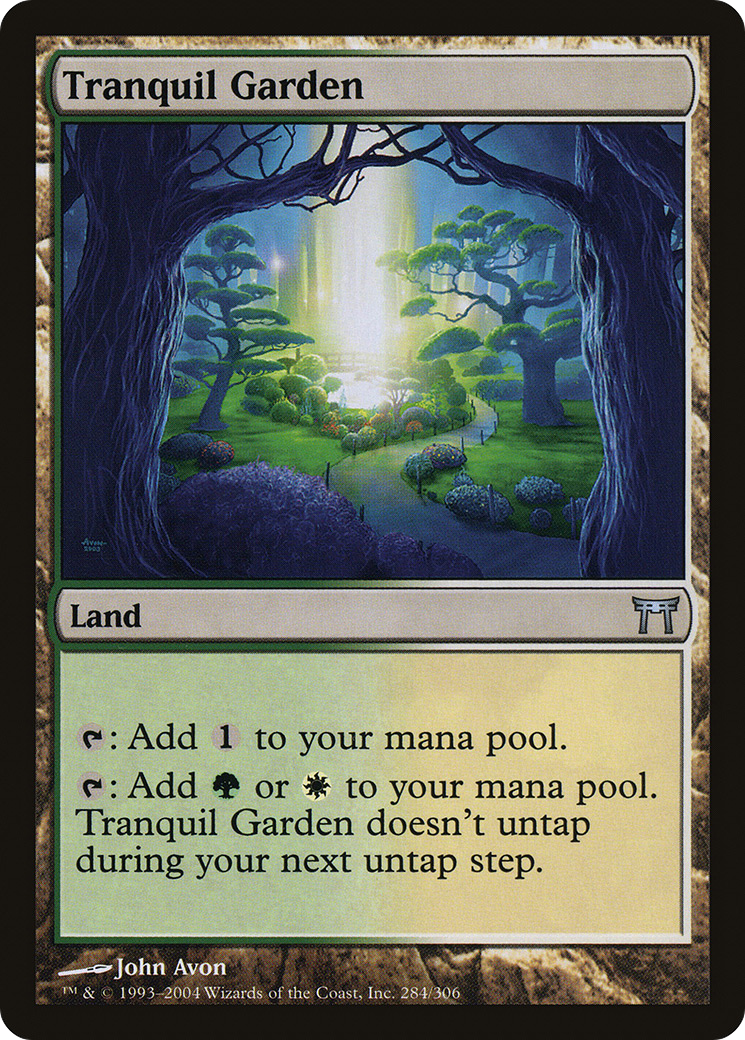 Tranquil Garden (CHK-284) - Champions of Kamigawa Foil - Premium MTG Single from Wizards of the Coast - Just $0.22! Shop now at Game Crave Tournament Store