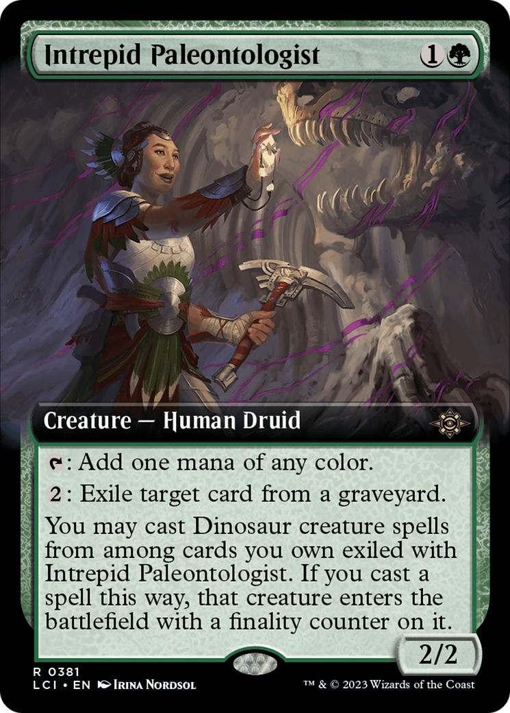 Intrepid Paleontologist (LCI-381) - The Lost Caverns of Ixalan: (Extended Art) - Premium MTG Single from Wizards of the Coast - Just $0.10! Shop now at Game Crave Tournament Store