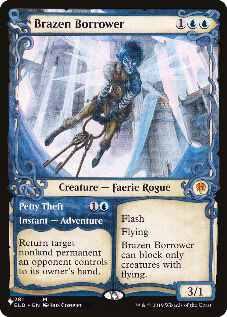 Brazen Borrower // Petty Theft (PLIST-048) - The List: (Showcase) - Premium MTG Single from Wizards of the Coast - Just $2.32! Shop now at Game Crave Tournament Store