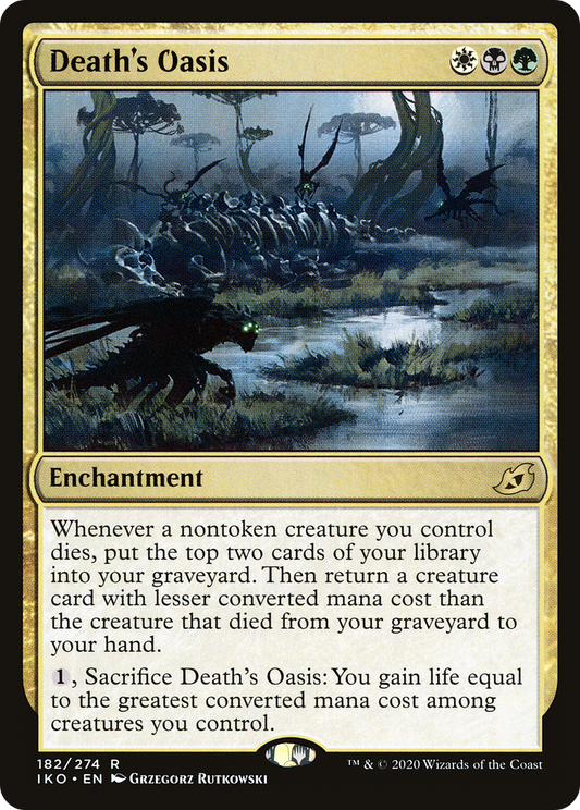 Death's Oasis (IKO-182) - Ikoria: Lair of Behemoths - Premium MTG Single from Wizards of the Coast - Just $0.08! Shop now at Game Crave Tournament Store
