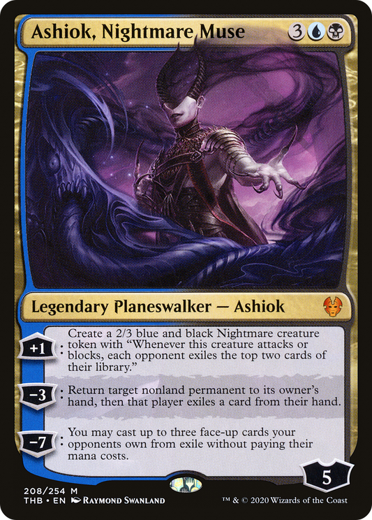 Ashiok, Nightmare Muse (THB-208) - Theros Beyond Death - Premium MTG Single from Wizards of the Coast - Just $0.70! Shop now at Game Crave Tournament Store