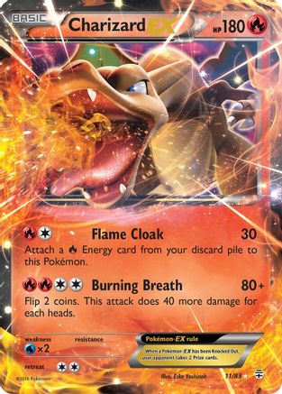 Charizard-EX 11/83 - Generations Holofoil - Premium Pokemon Single from Nintendo - Just $11.83! Shop now at Game Crave Tournament Store